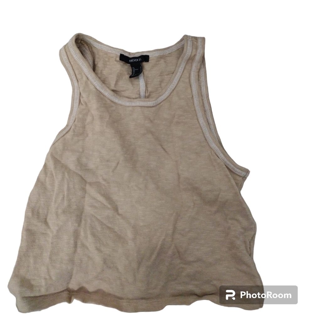 Forever 21 Beige Tank top. Size Small.